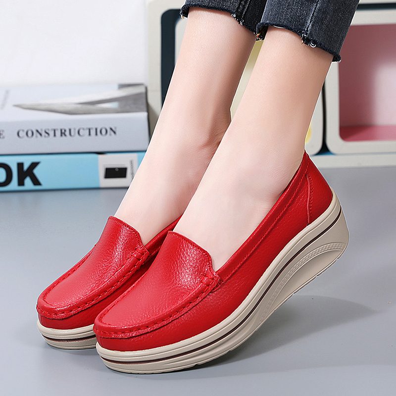 Coral Dame-platform Loafer Sko - Beige