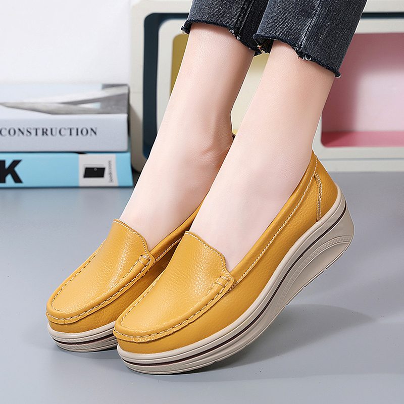 Coral Dame-platform Loafer Sko - Beige