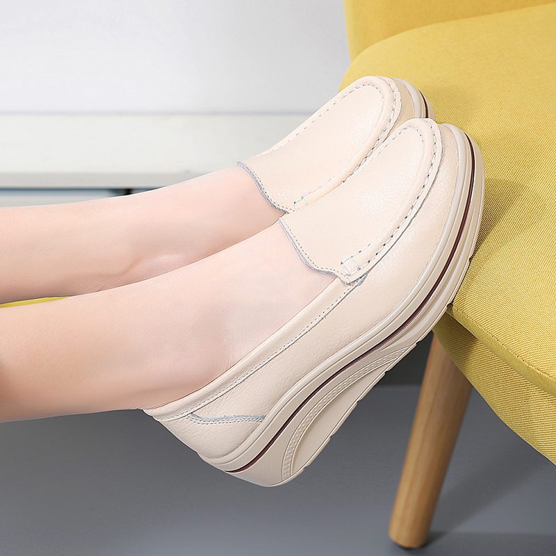 Coral Dame-platform Loafer Sko - Beige