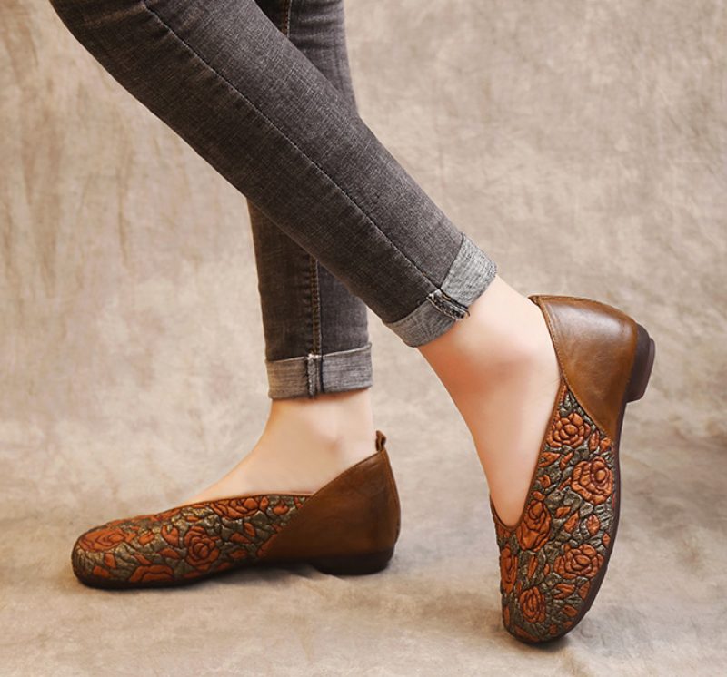 Coralia Dame Loafer Sko - Khaki