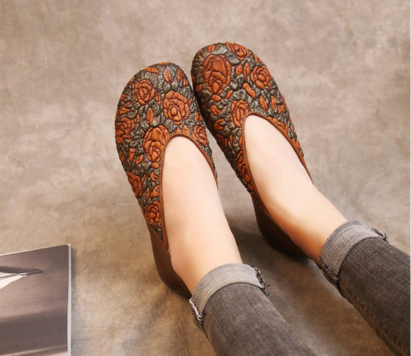 Coralia Dame Loafer Sko - Khaki