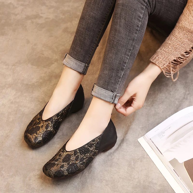 Coralia Dame Loafer Sko - Khaki