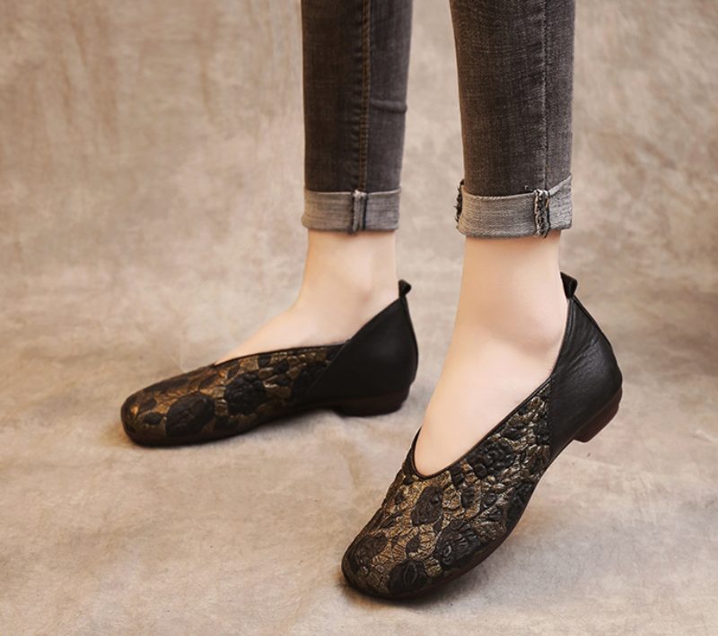 Coralia Dame Loafer Sko - Khaki