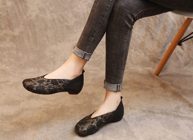 Coralia Dame Loafer Sko - Khaki