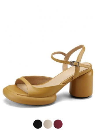 Coralia Elegante Sandaler Med Tyk Hæl Til Kvinder