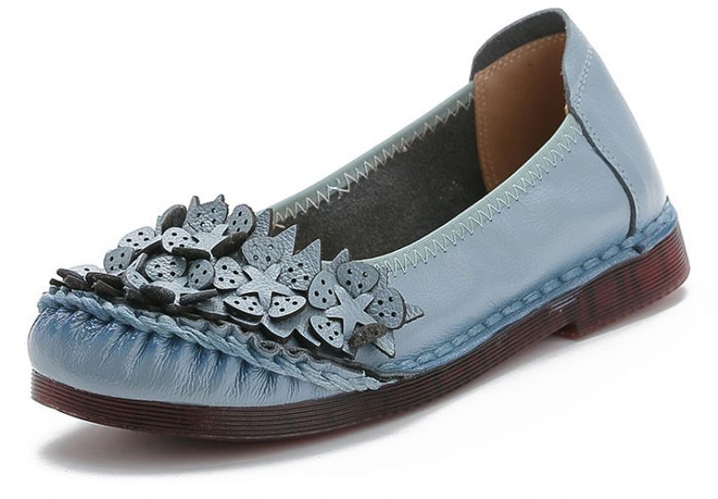 Coralia Flade Slip-on-sko I Læder Til Kvinder - Rød