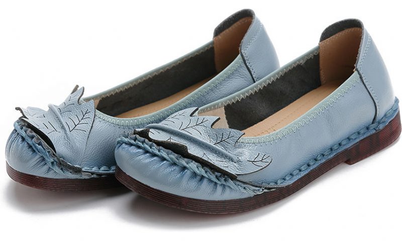 Coralia Flade Slip-on-sko I Læder Til Kvinder - Rød