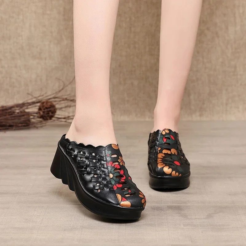 Coraline Wedges-sko Til Kvinder - Sort