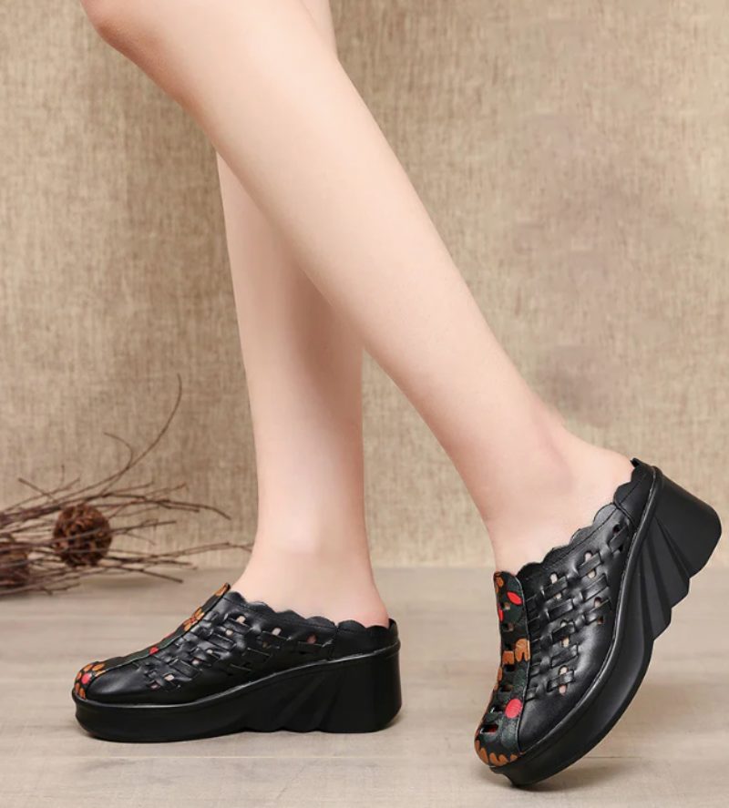 Coraline Wedges-sko Til Kvinder - Sort