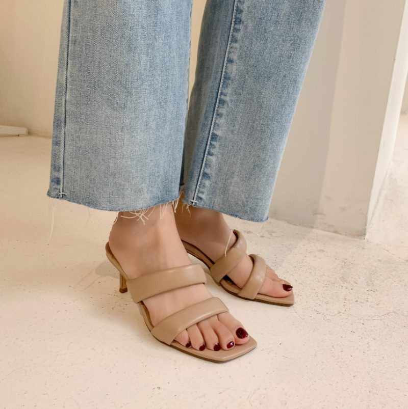 Corina Komfortabel Elegant Sandal Til Kvinder - Abrikos