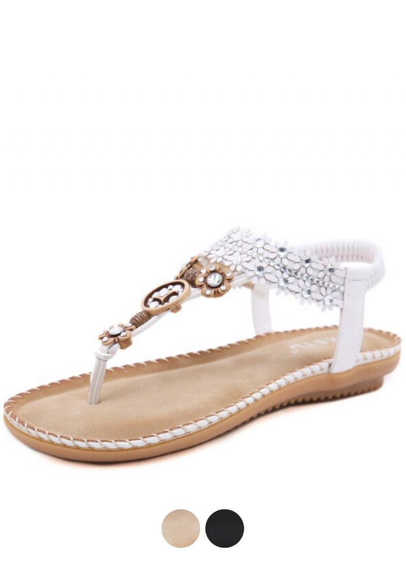 Cristal Flad Sandal Til Kvinder