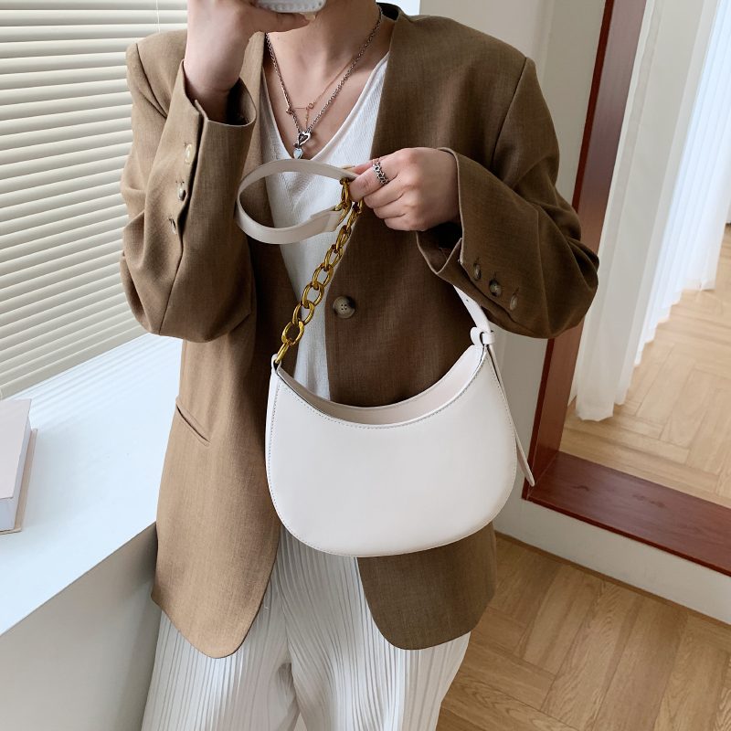 Cristi Crossbody-håndtaske I Læder Til Kvinder - Hvid