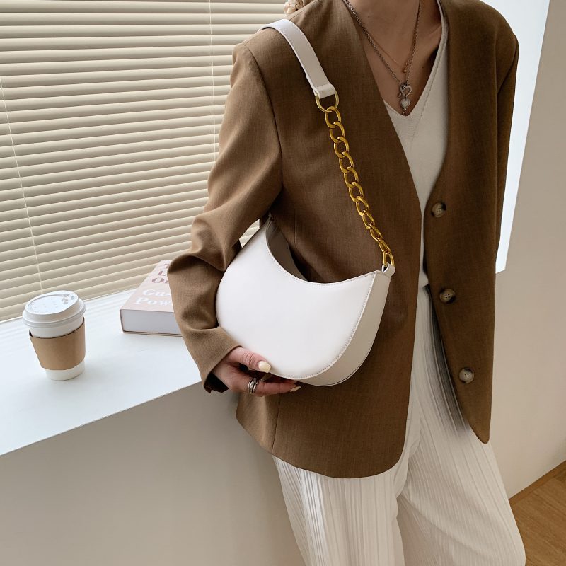 Cristi Crossbody-håndtaske I Læder Til Kvinder - Hvid