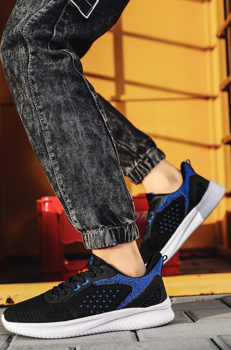 Daimer Mode Sneakers Til Mænd - Blå