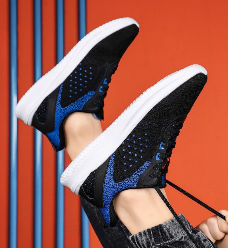 Daimer Mode Sneakers Til Mænd - Blå