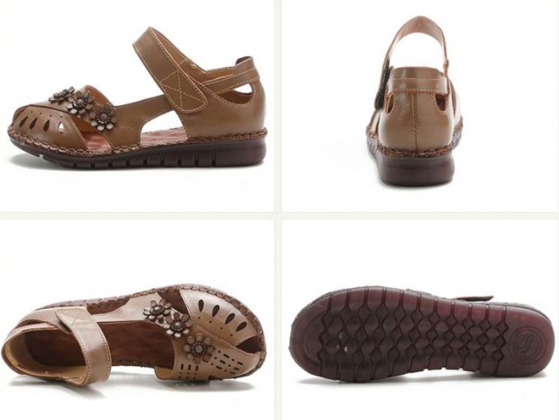 Dalena Flad Sandal Til Kvinder - Beige
