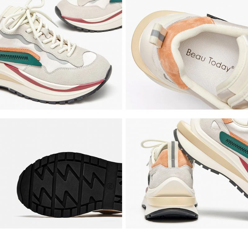 Dali Sneaker I Læder Med Snørebånd Til Kvinder - Sort