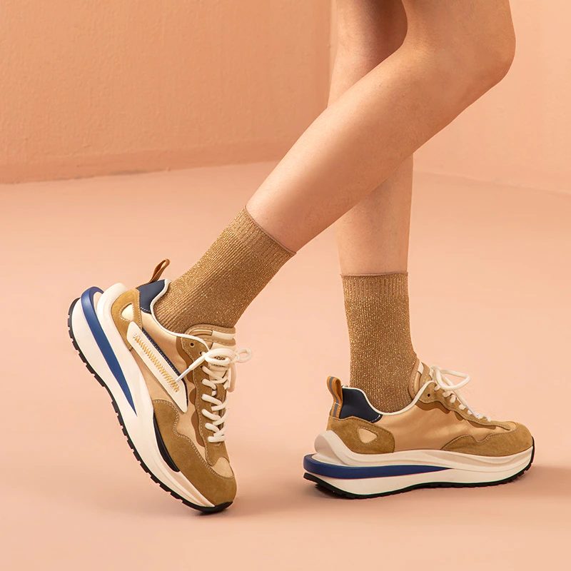 Dali Sneaker I Læder Med Snørebånd Til Kvinder - Sort