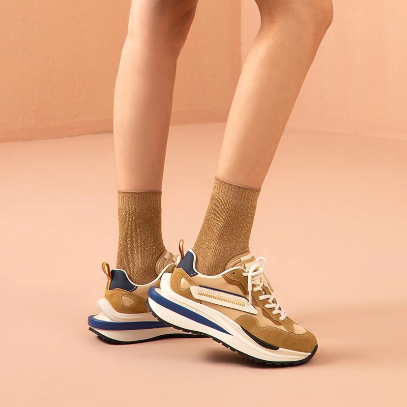 Dali Sneaker I Læder Med Snørebånd Til Kvinder - Sort