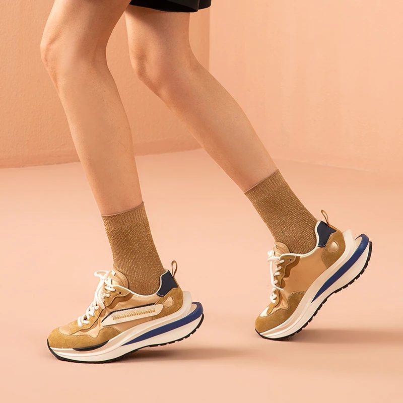 Dali Sneaker I Læder Med Snørebånd Til Kvinder - Sort
