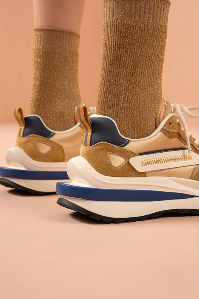 Dali Sneaker I Læder Med Snørebånd Til Kvinder - Sort