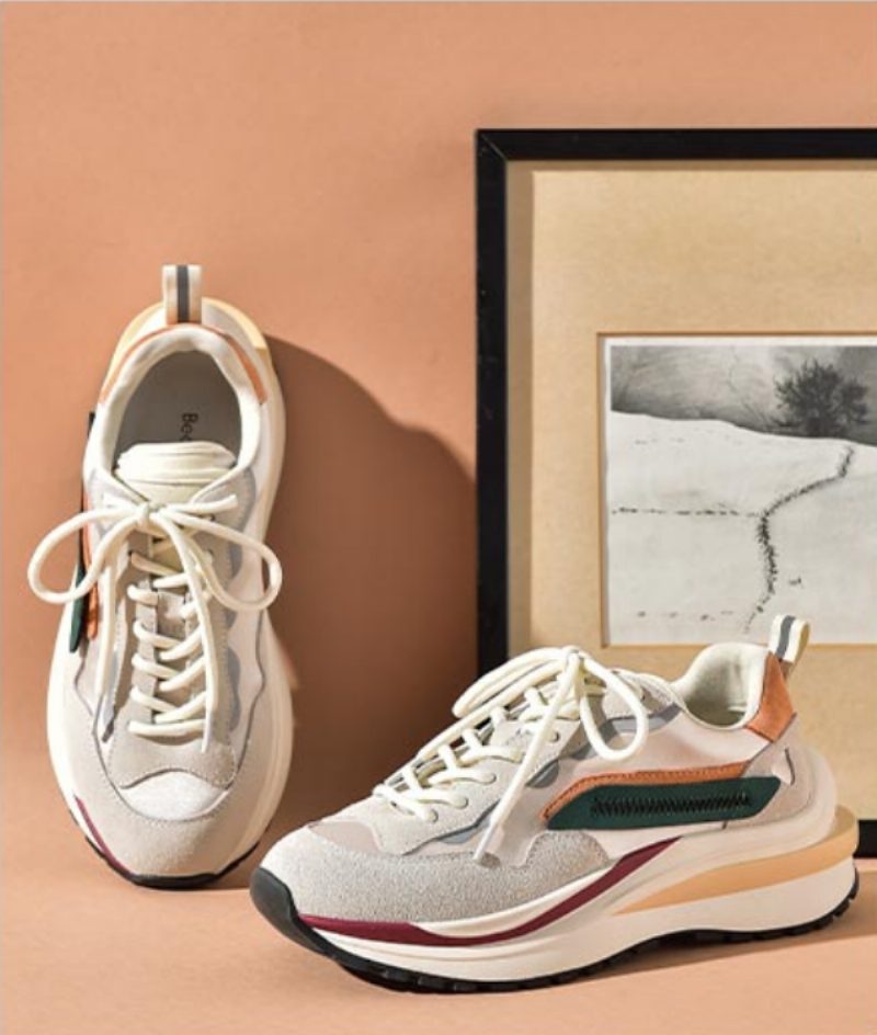 Dali Sneaker I Læder Med Snørebånd Til Kvinder - Sort