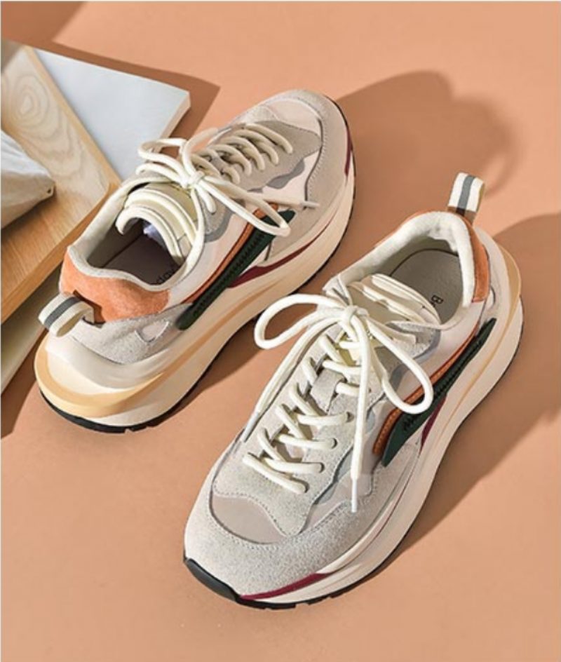 Dali Sneaker I Læder Med Snørebånd Til Kvinder - Sort