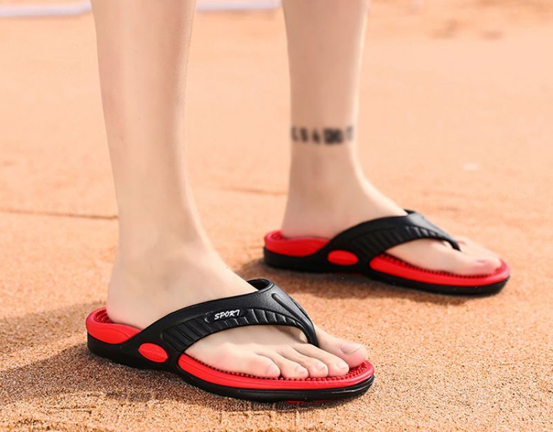Dallas Komfortable Flip-flops Til Mænd - Rød