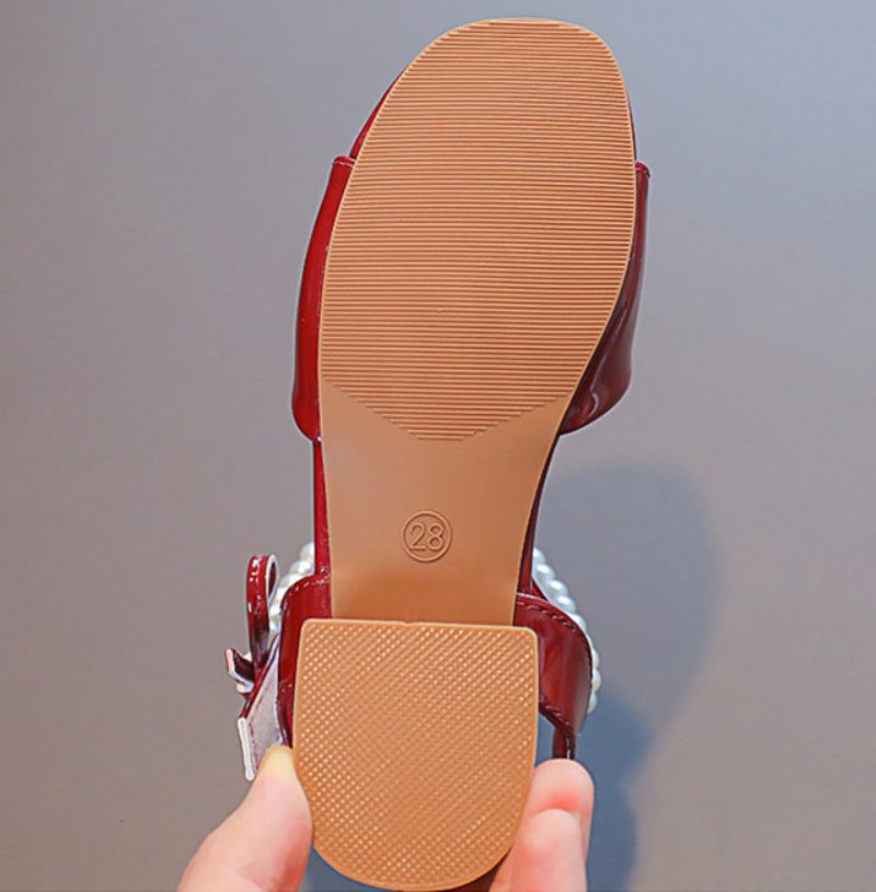 Danna Pigekjole Sandal - Bordeauxrød