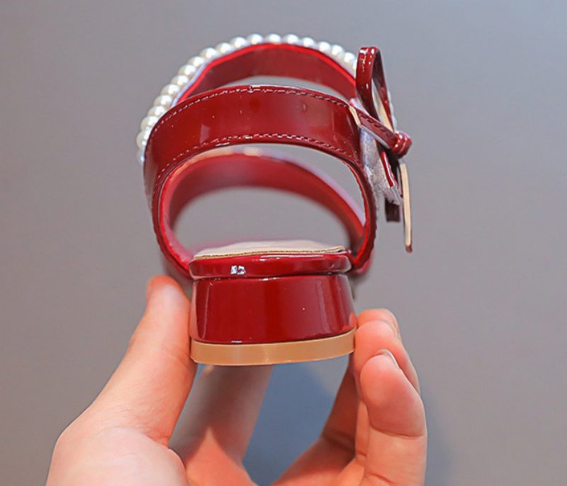 Danna Pigekjole Sandal - Bordeauxrød