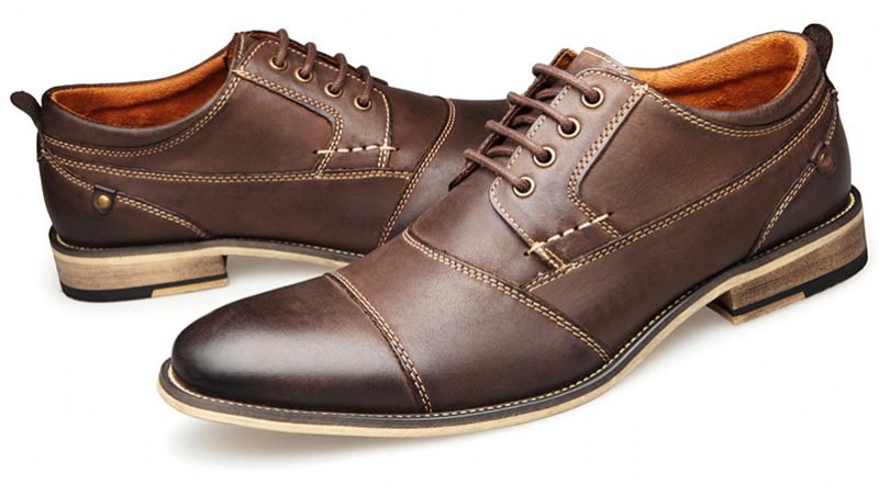 Demetrio Mænds Casual Oxford - Kaffe