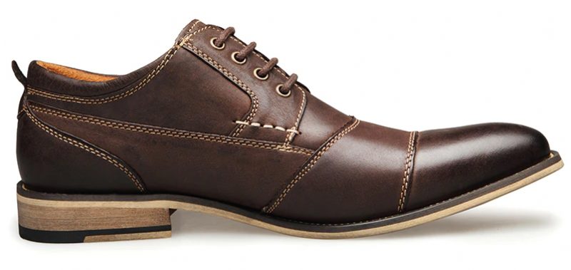Demetrio Mænds Casual Oxford - Kaffe