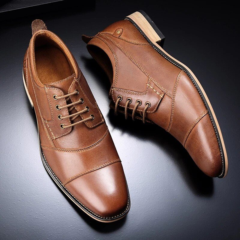 Demetrio Mænds Casual Oxford - Kaffe
