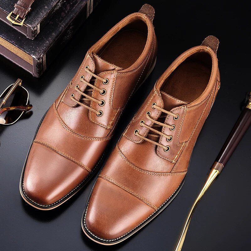Demetrio Mænds Casual Oxford - Kaffe