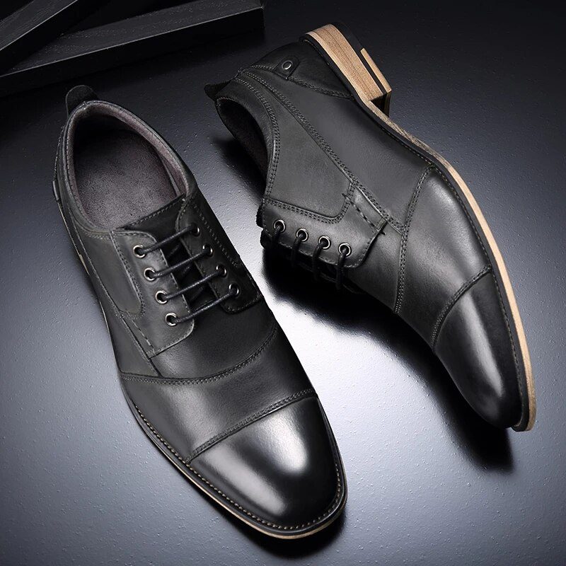 Demetrio Mænds Casual Oxford - Kaffe