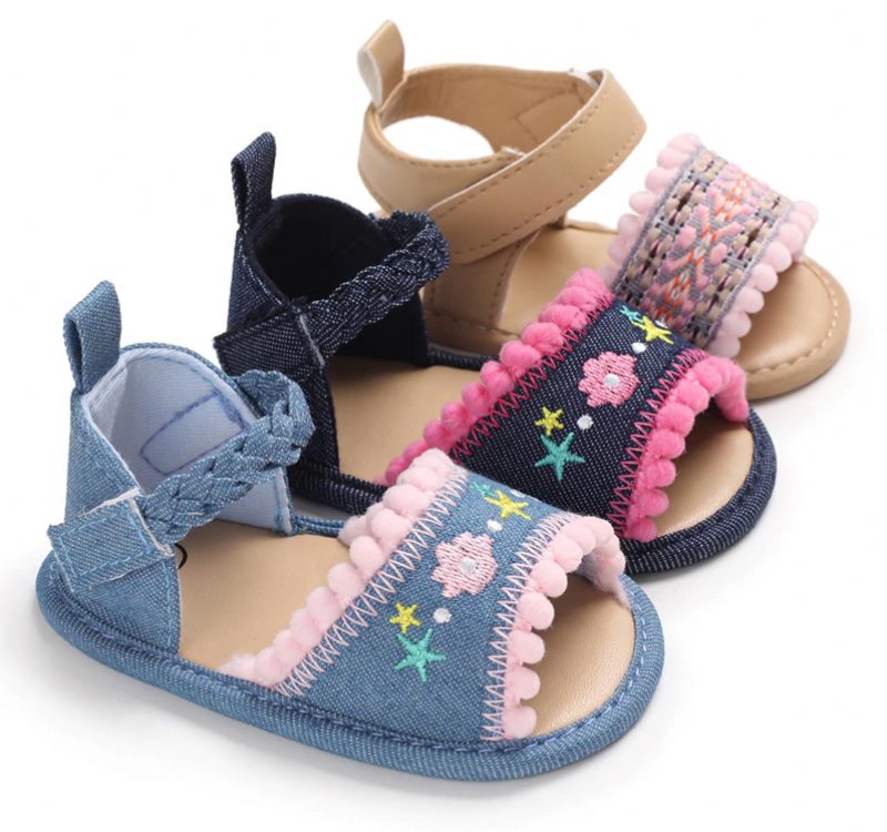 Demitria Babypigers Afslappede Sandal - Sort