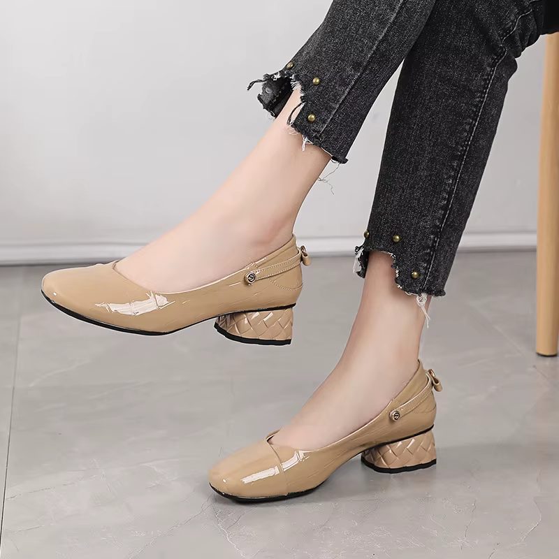 Diana Damekjole Laklæder Pumps - Sort