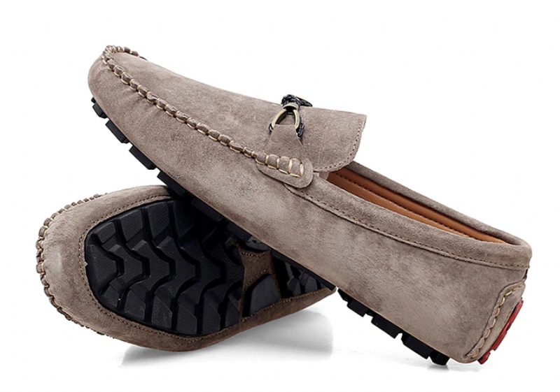 Diler Loafers Ruskindssko Til Mænd - Khaki