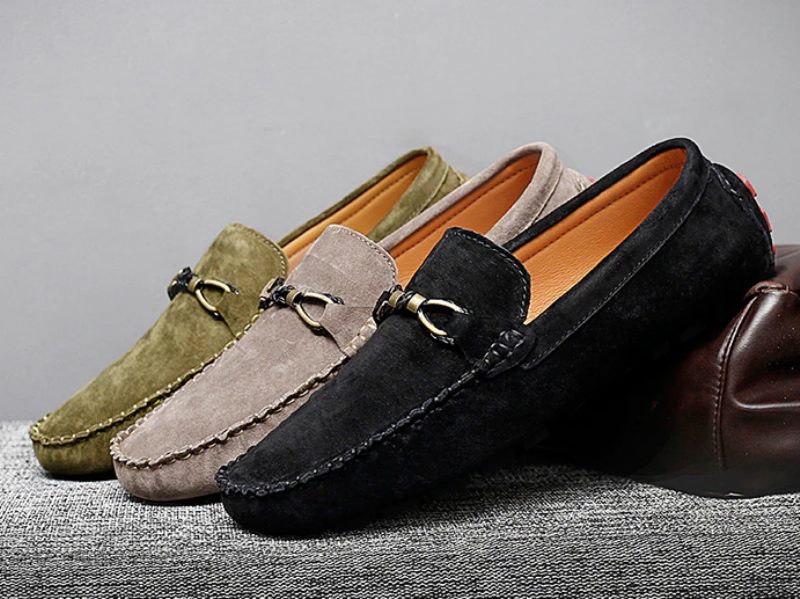 Diler Loafers Ruskindssko Til Mænd - Khaki