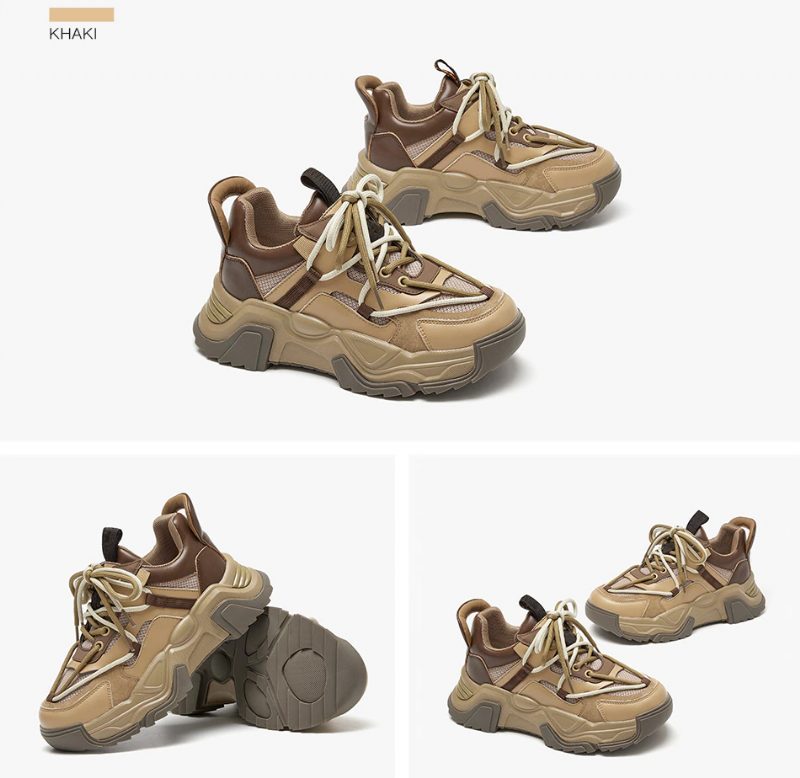 Dimou Mesh-platformsneakers Til Kvinder - Beige