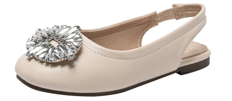 Dinah Flade Sko Til Piger - Beige