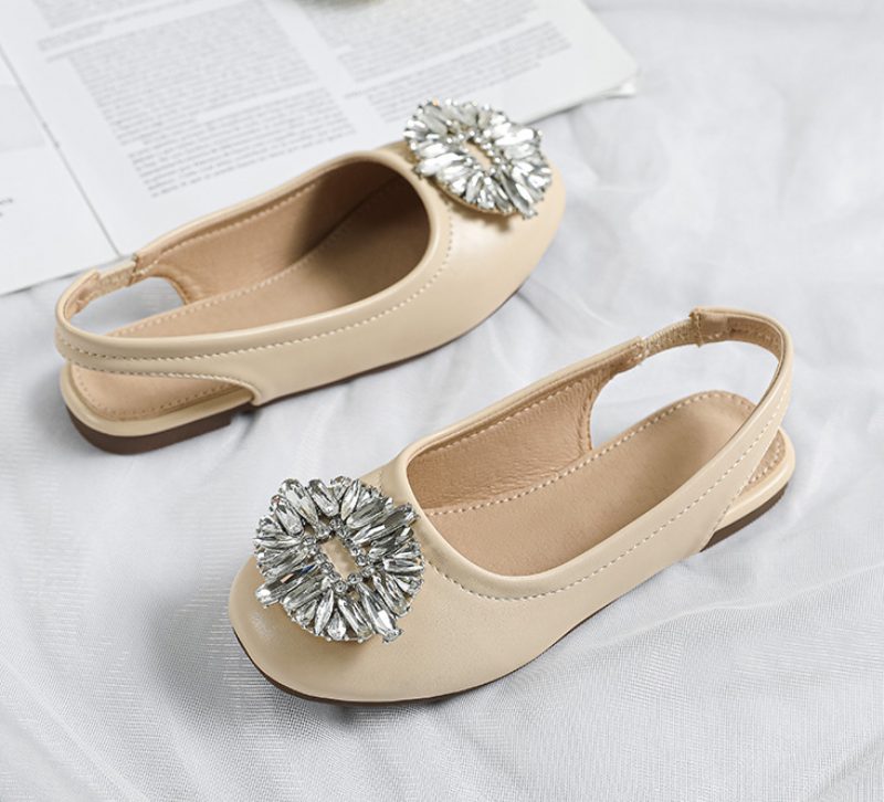 Dinah Flade Sko Til Piger - Beige