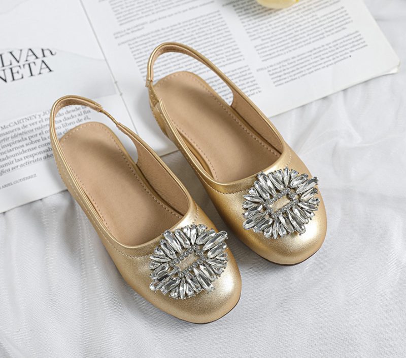 Dinah Flade Sko Til Piger - Beige