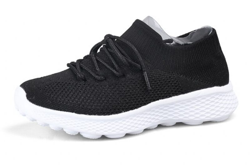 Dominga Sneaker Åndbar Snøre-sport Flade Sko Til Kvinder - Pink