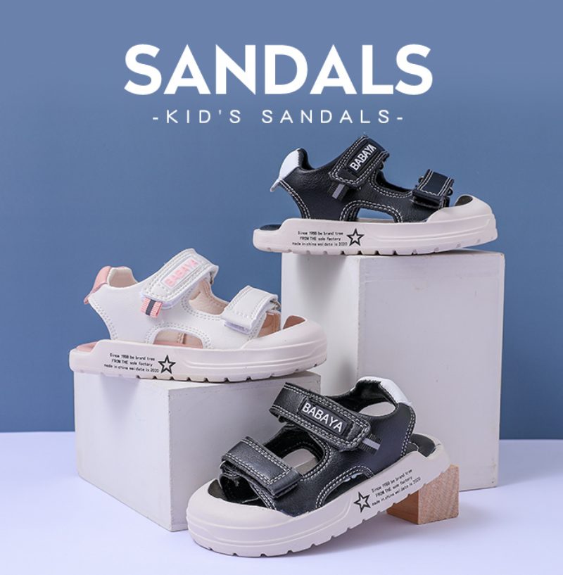 Doncik Unisex Afslappet Børnesandaler - Sort