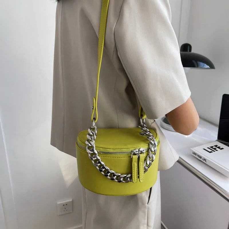 Donna Mini Læderkæde Håndtaske Til Kvinder - Beige