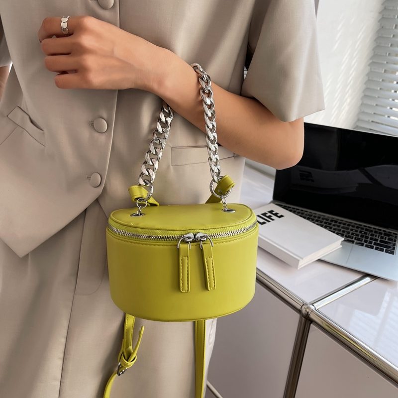 Donna Mini Læderkæde Håndtaske Til Kvinder - Beige