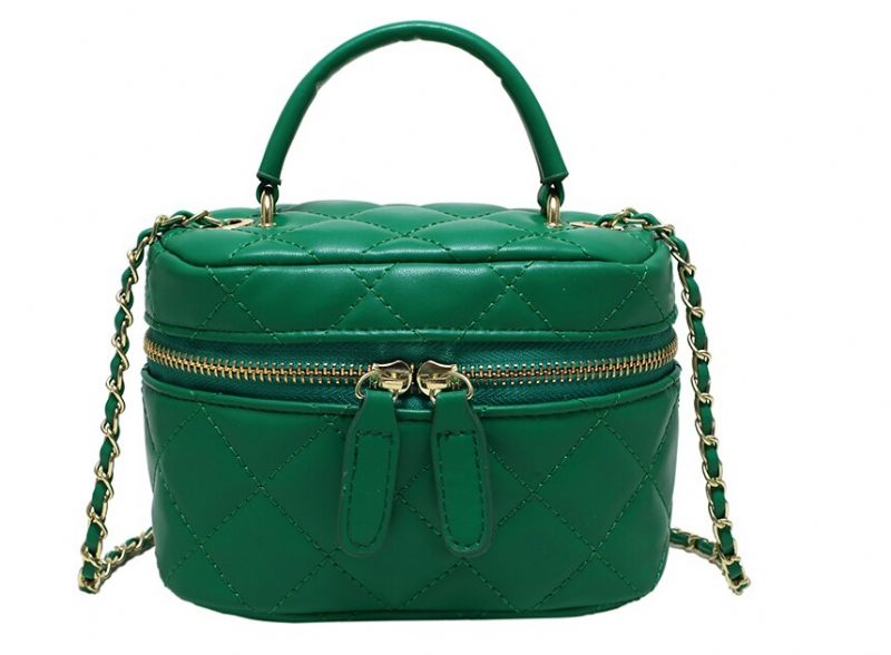 Dory Crossbody-håndtaske I Minilæder Til Kvinder - Grøn