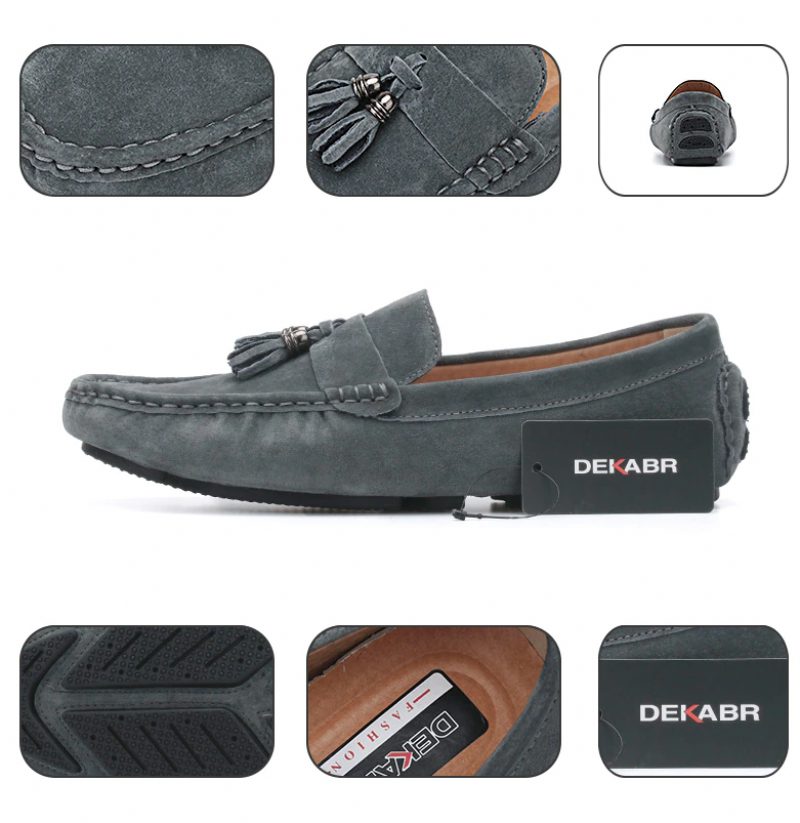 Draco Loafers Sko Til Mænd - Grå