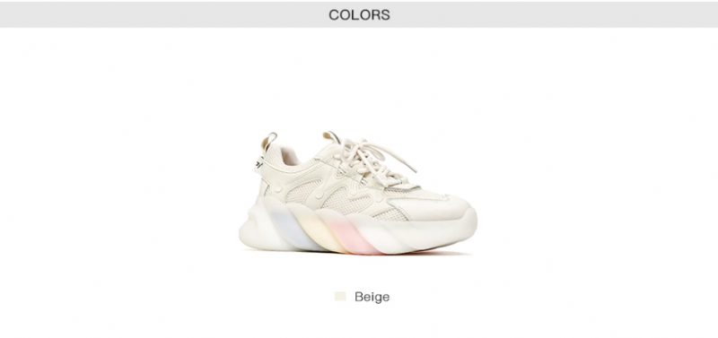 Drømmende Flerfarvede Sneakers Til Kvinder - Beige